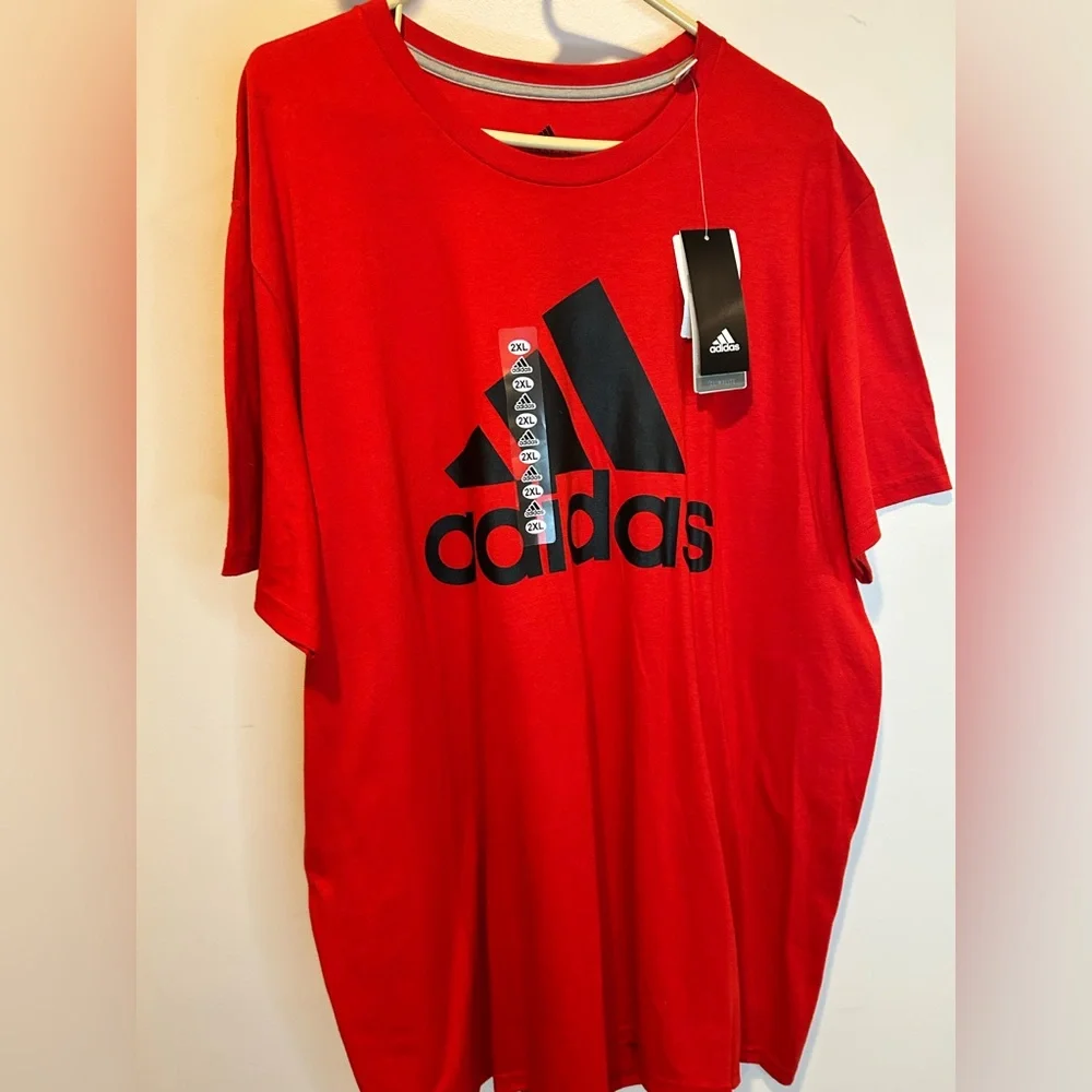 Men’s Adidas Red Short Sleeve Tee